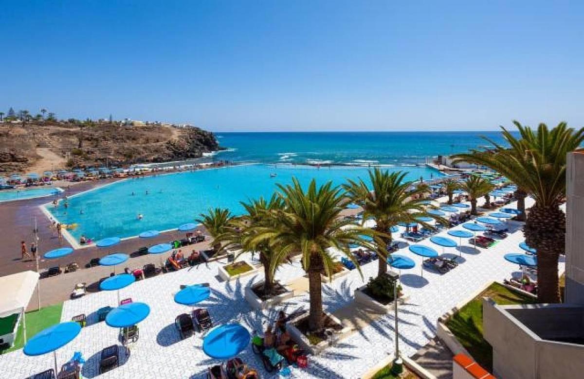 Beach-Front Tenerife Sth Sea And Pool View Costa Del Silencio Esterno foto